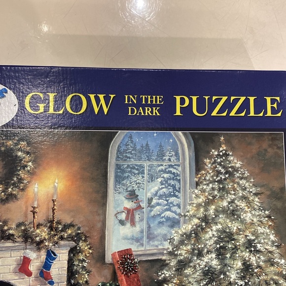 Bits and Pieces Glow in the Dark 1000 Piece Christmas Puzzle. 20” x 27” - Picture 3 of 3